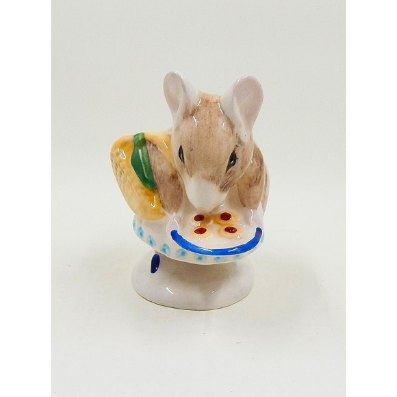 Beatrix Potter Apply Dapply Beswick Porcelain Mouse Basket Treats - Picture 1 of 7